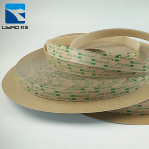 bán buôn giá rẻ đầy màu sắc đôi hai mặt tùy chỉnh fastener 3m kép khóa trong chất kết dính băng/móc và vòng lặp cap - Product Image 2