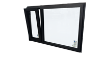 Ventana Abatible y Giratoria de Aluminio PNEJOY, Doble Acristalamiento, Rotura Térmica, Apertura Interior, Ventana Abatible de Ahorro Energético para Casa
