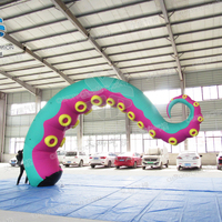 Pieds de pieuvre gonflables personnalisés Aero Commercial Blow Up Art Publicité Tentacules de pieuvre de dessin animé gonflable