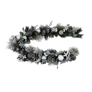 พวงมาลัยแขวนตกแต่งคริสต์มาสทำจากพีวีซีเทียม6FT ดีไซน์คลาสสิก - Product Image 1