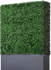 Valla de <span class=keywords><strong>Milán</strong></span> Planta artificial Tela de PE y hojas de panel de seda Valla de jardín al aire libre de 3m de altura para casa Boda Alta garantía - Product Image 2