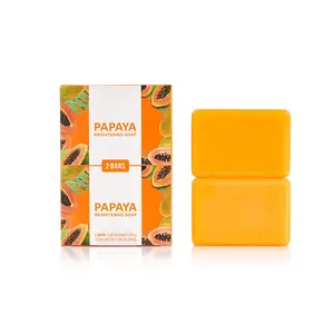 Skin Care Soap Collection Natur Whitening Organic VC or Papaya Bath Soap Bar