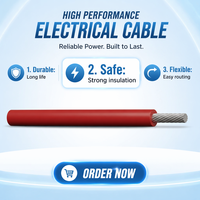 Câble haute tension isolé XLPE, résistant à la chaleur 125°C, 2000V AC, pour véhicules électriques, en cuivre étamé