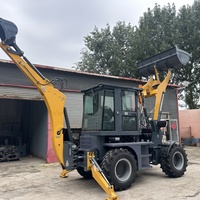 35L 4x4 Backhoe Loader Konstruksi untuk Penggalian, Pemuatan, Penanganan Material, dan Proyek Pedesaan Mesin 72kW