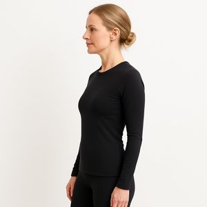 FOXA Women's Thermaskin Baselayer Long Sleeve Crewneck <b>Top</b> Lightweight <b>Thermal</b> Shirt Winter Outdoor Wear - Product Image 2