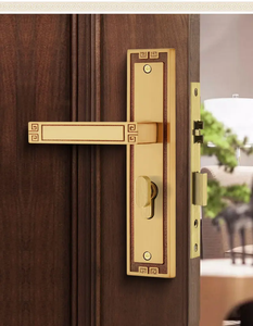 2025 doorshine satin Vàng rắn brass khóa xử lý knobs Dễ dàng cài đặt cho biệt thự và khách sạn cửa gỗ với 5 năm bảo hành - Product Image 2