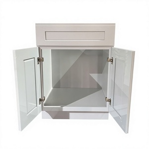 Gran oferta, en fábrica de sello hecho Vietnam, pintura UV automática, del Norte América, puerta de coctelera gris de madera lista para montar, armario de cocina - Product Image 1
