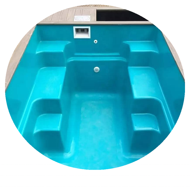 Outdoor Garden Large Above Ground 40 Feet Frp Prefab Fiberglass Pool Equipment Complete Set Shipping Container Swimming Pool