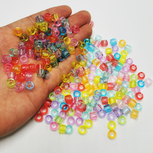 <span class=keywords><strong>Perles</strong></span> pour cheveux pour filles et enfants, 6 mm * 9 mm, 500 g par sac, pour <span class=keywords><strong>tresses</strong></span>, accessoires, <span class=keywords><strong>perles</strong></span> à gros trous pour <span class=keywords><strong>tresses</strong></span>, couleur transparente - Product Image 3