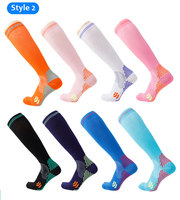 Chaussettes de compression pour hommes et femmes, 15-20 30-40 mmHg, hauteur genou, pour infirmières, joueurs de football, bonnes chaussettes de compression pour le football