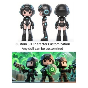 Colección de muñecas mecánicas de PVC de gato guapo, juego de figuras de acción futurista, figura de juguete militar, caja de <span class=keywords><strong>Color</strong></span>, embalaje ODM Cinnamoroll - Product Image 2