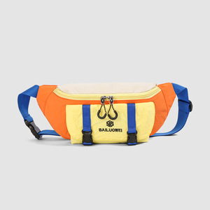 Sac bandoulière compact unisexe pour le sport, la randonnée, les voyages et les activités de plein air, avec compartiment pour <span class=keywords><strong>téléphone</strong></span>, design color-block, inspiré de la mode Dopamine transfrontalière - Product Image 4