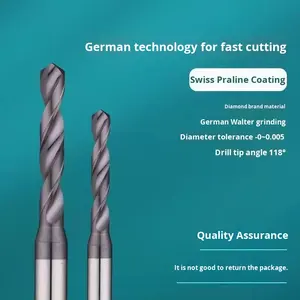 Micro punta da 1.0 3.0 con gambo fisso in acciaio al tungsteno in lega di carburo smussato metrico punte da trapano con angolo di punto 150 mano - Product Image 5