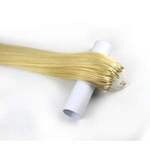 TopElles fabrik großhandel microlink haar <span class=keywords><strong>extensions</strong></span> 1g/strand 613 blonde farbe reines haar <span class=keywords><strong>microring</strong></span> verlängerung - Product Image 2