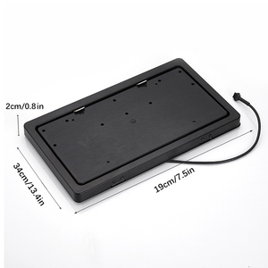 Couverture de plaque d'<span class=keywords><strong>immatriculation</strong></span> électrique antirouille 180 °   Cadre de plaque d'<span class=keywords><strong>immatriculation</strong></span> rabattable, norme européenne, accessoires automobiles <span class=keywords><strong>avec</strong></span> obturateur à distance - Product Image 4