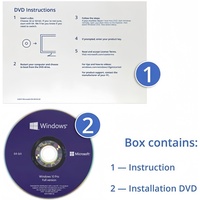 Windows 10 Pro OEM DVD Paquete Completo, Activación 100% Online, Clave OEM Win 10 Professional, Envío Rápido