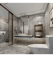 Ensemble de meubles de chambre d'hôtel 5 étoiles sur mesure, ensemble de meubles d'hôtel en bois de luxe, comprend des meubles de salle de bain