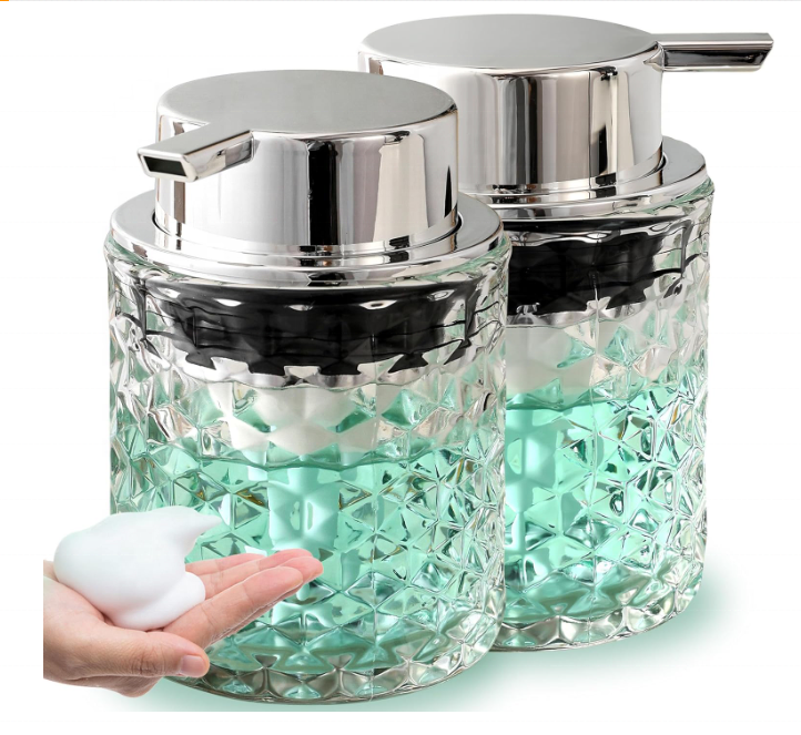 16oz Eco Friendly Fashionable Glass Soap