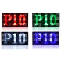 Modul LED DIP 320*160mm IP65 Warna Merah untuk Luar Ruangan P10 Satu Warna dengan SDK untuk Panel Layar LED Pesan Bergerak Toko Ritel