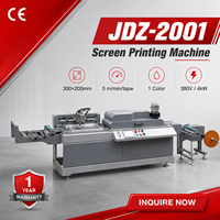 Machine d'impression sérigraphique automatique JDZ-2001 380V 4kW à alimentation par rouleau avec certification CE et garantie d'un an