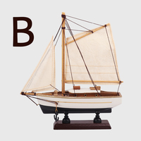 Modèle de bateau hollandais en bois, décoration de voilier, petit yacht Catalina, maquette de bateau à l'échelle pour la décoration de la maison et de la chambre d'enfants, cadeau bateau en bois