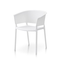 Nouvelle arrivée, chaise de salle à manger en plastique empilable, couleurs personnalisées, pas chère, pour la maison, avec accoudoirs