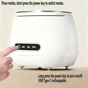 Rechargeable <b>Nail</b> <b>Tool</b> Cleaning and Sterilizer Machine, <b>Nail</b> <b>Tool</b> With High-Frequency Vibration and Blue Light 3 Timers Mode - Product Image 5
