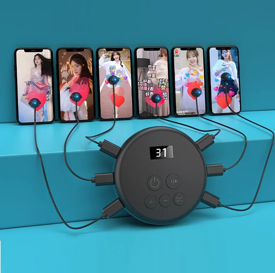 Универсальный экран мобильного телефона автоматическое устройство кликера физическая имитация пальца нажмите кнопку Игры Tiktok непрерывный клик для ios Android 8