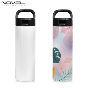 30 Piezas por Caja, Botella de Agua Deportiva de 20 oz para Sublimación, Tazas Personalizadas de Acero Inoxidable con Tapa Portátil y Pajita - Product Image 5