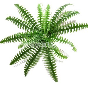 Plantes vertes artificielles, fougères, 18 feuilles combinées, vert persan, décoration intérieure et extérieure, aménagement paysager - Product Image 1
