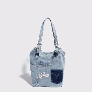 2025 new casual women's bag, <b>denim</b> <b>material</b>, brand logo - Product Image 1