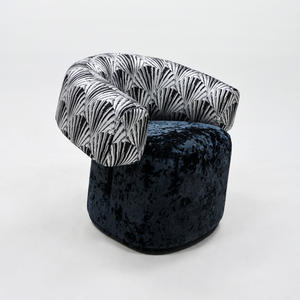 Contemporary Home Furniture Lazy Leisure <b>Chair</b> Modern Nordic Curved Backreat Leisure <b>Chair</b> Half Arm Leather Fabric <b>Lounge</b> <b>Chair</b> - Product Image 4