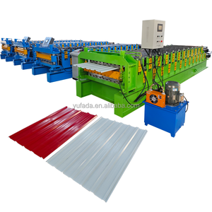 Machine de formage à rouleaux double couche <span class=keywords><strong>pour</strong></span> tô<span class=keywords><strong>les</strong></span> de toiture IBR, dispositif de fabrication de tuiles émaillées <span class=keywords><strong>pour</strong></span> panneaux métalliques en zinc galvanisé - Product Image 6