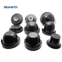 SKYEARTH Offre d'usine : Cache-poussière universel en caoutchouc noir 12V pour phares LED de voiture, double lampe, avec joint d'étanchéité