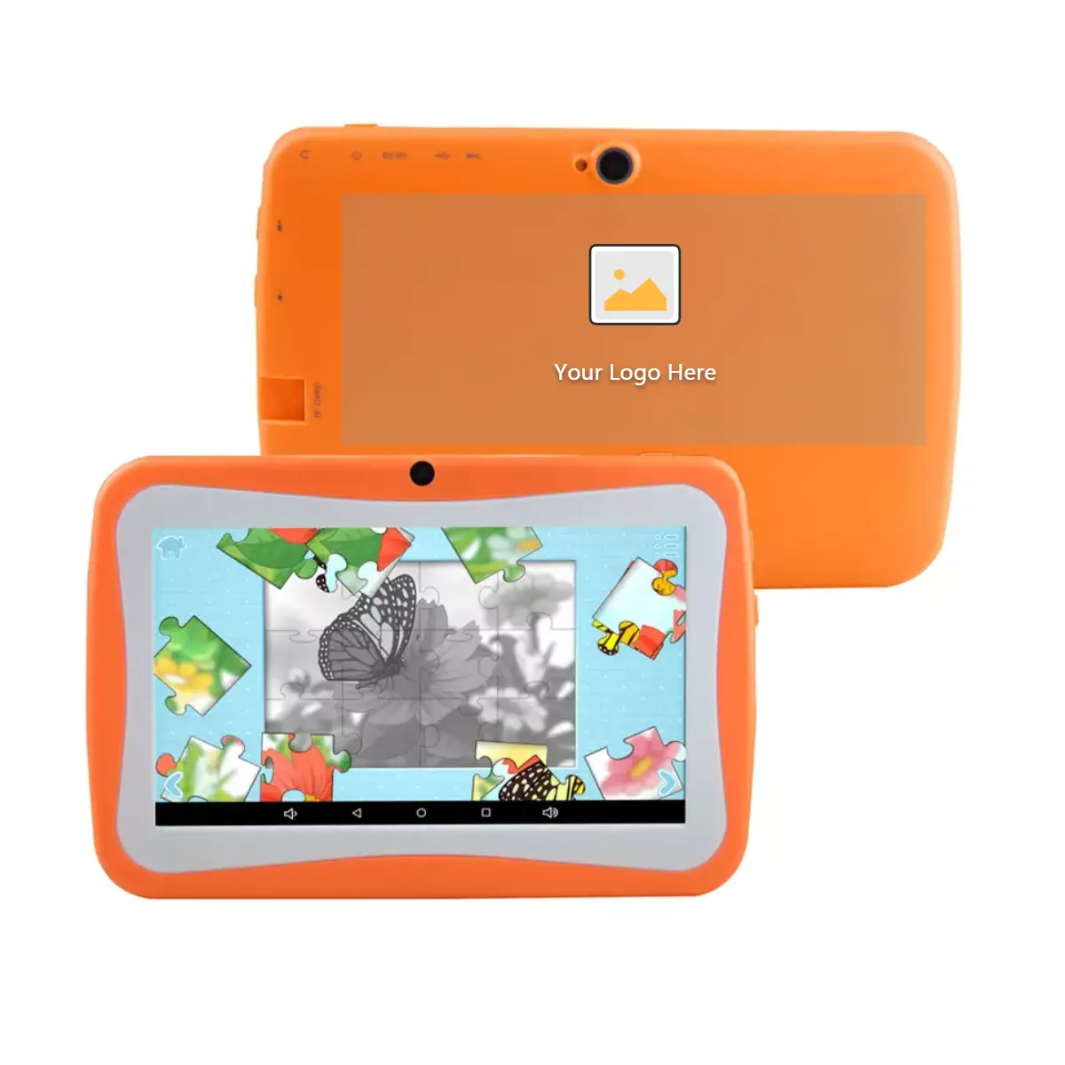 Tablet murah 7 inci WiFi untuk anak-anak, Tablet OS Android 10.0, Tablet pendidikan RAM 1GB ROM 16GB, pad anak-anak