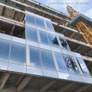 Panneaux de façade en aluminium pour murs-rideaux verticaux à surface plane, économiques et durables, pour la construction de bureaux modernes à plusieurs étages - Product Image 5