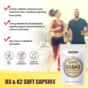 Vitamina D3 + K2 Softgels densità ossea capsule supporto integratore alimentare funzione muscolare sana integratore di forza ossea - Product Image 5