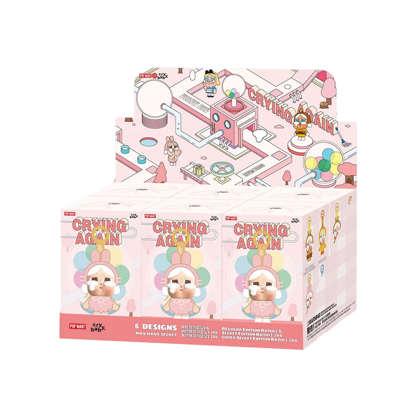 本物のオリジナルPOP MARTブラインドボックスCrybaby Cryying