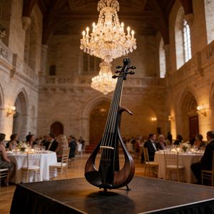 Violín Eléctrico de 5 Cuerdas de la <span class=keywords><strong>Mejor</strong></span> Calidad y Sonido Electroacústico, Tonos Ricos y Completos para Grabación y Interpretación - Product Image 4