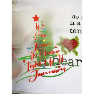 Noël Pet Plastisol <span class=keywords><strong>Film</strong></span> Clair Encre De Noël Diva Dtf Transfert Numérique Htv Transfert De Chaleur Vinyle Presse Prêt Fer sur Autocollants - Product Image 5