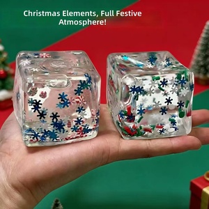 Jouet anti-stress en caoutchouc en forme de glaçons de maltose, style Noël, vente en gros, cadeau pour jeunes et adultes d'âge moyen - Product Image 2