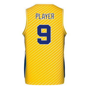 Maglia da Basket Unisex Personalizzata Design da <span class=keywords><strong>Palestra</strong></span> Maglia da Basket in Poliestere con Design Sublimato - Product Image 3