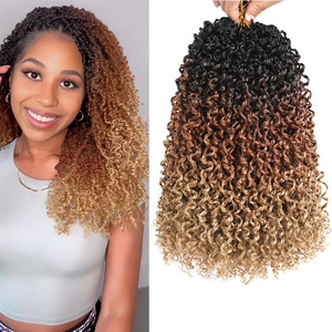 Perruque bouclée torsadée à double trame en fibre chimique résistante à la chaleur pour femmes, deux tresses, modèle JC, <span class=keywords><strong>cheveux</strong></span> de printemps - Product Image 1