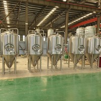 Fermenteur de bière en acier inoxydable 200L 500L 1000L 2000L réservoir de fermentation équipement de brassage de bière Jinan équipement de bière arc-en-ciel