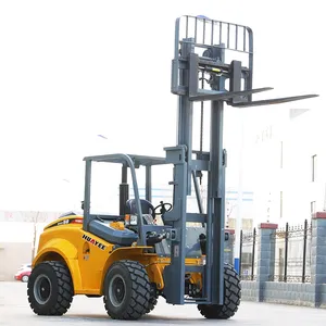 Hydraulic Off Road Forklift Truck Factory Directly Sale New Diesel Forklifts Outdoor Use Farm Rough Terrain Forklifts Price