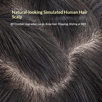 Extensions de cheveux chinois à trame complète, légères, respirantes, pour dissimuler les cheveux gris, volumisantes, postiches haute densité, longueur 25 cm