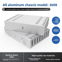 Boîtier d'amplificateur audio HIFI CNC3608 BRZHIFI, châssis en aluminium pour dissipation thermique, haute qualité, DIY