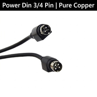 Cable con Conector DIN de 3 Pines Kycon KPPX-3P KPPX-4P