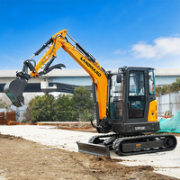 Livraison Gratuite Mini-Excavatrice 3,5 Tonnes EPA Euro 5, Moteur Puissant, sur Chenilles, pour Usage Agricole, Petite Excavatrice 1T 2T, Machine Domestique