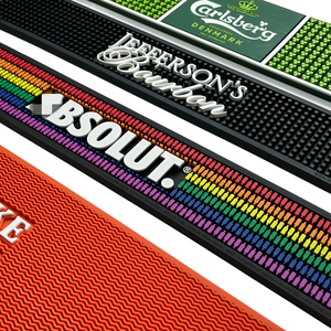 2024 Biểu Tượng Tùy Chỉnh & Màu Sắc Rượu Vang Thủy Tinh PVC Khô Mat Với Logo In Ấn Thanh Đường Sắt Runner Mat - Product Image 1